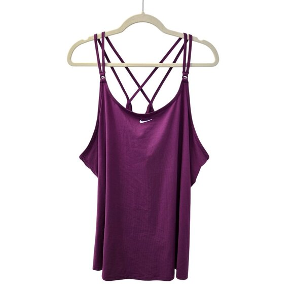 NWT Nike Dri-Fit Slim Fit Plus Strappy Activewear Tank Top Size 1X - Picture 1 of 8